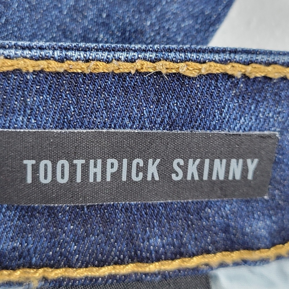 Kut From The Cloth Women's Jeans Toothpick Skinny‎ Raw Hem Size 10 Blue - Picture 9 of 11